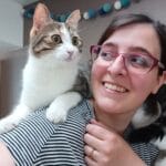 Anke traint haar katten Selma & Saga tijdens de Train-je-Kat Challenge